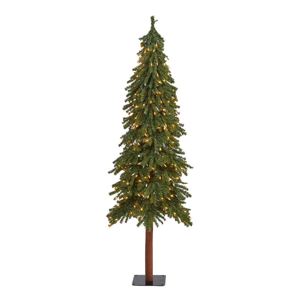 6ft. Grand Alpine Artificial Christmas Tree with 300 Clear Lights