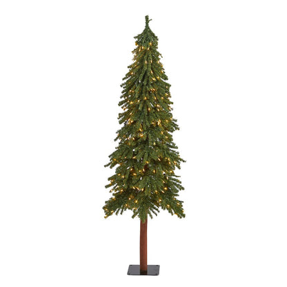 6ft. Grand Alpine Artificial Christmas Tree with 300 Clear Lights