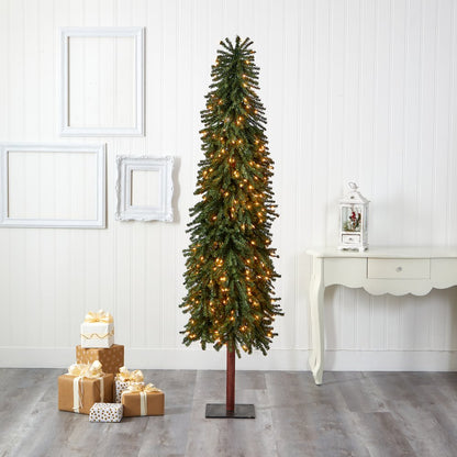 7ft. Grand Alpine Artificial Christmas Tree with 400 Clear Lights