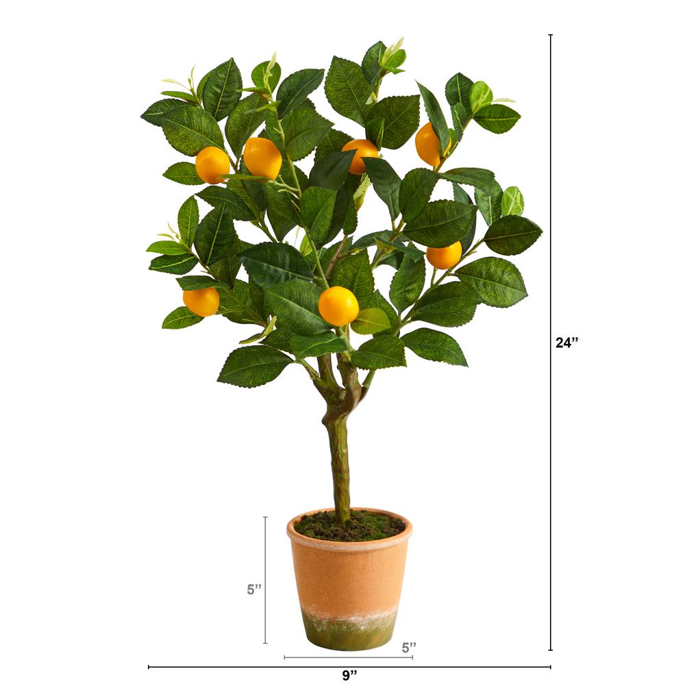 24in. Lemon Artificial Tree