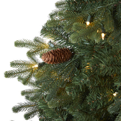 5.5ft. Yukon Mountain Fir Artificial Christmas Tree with 250 Clear Lights