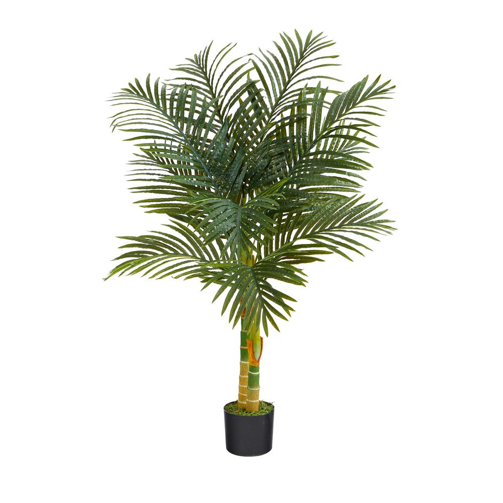 4ft. Golden Cane Artificial Palm Tree, Green