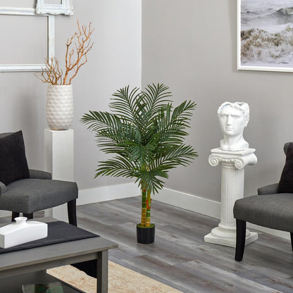 4ft. Golden Cane Artificial Palm Tree, Green