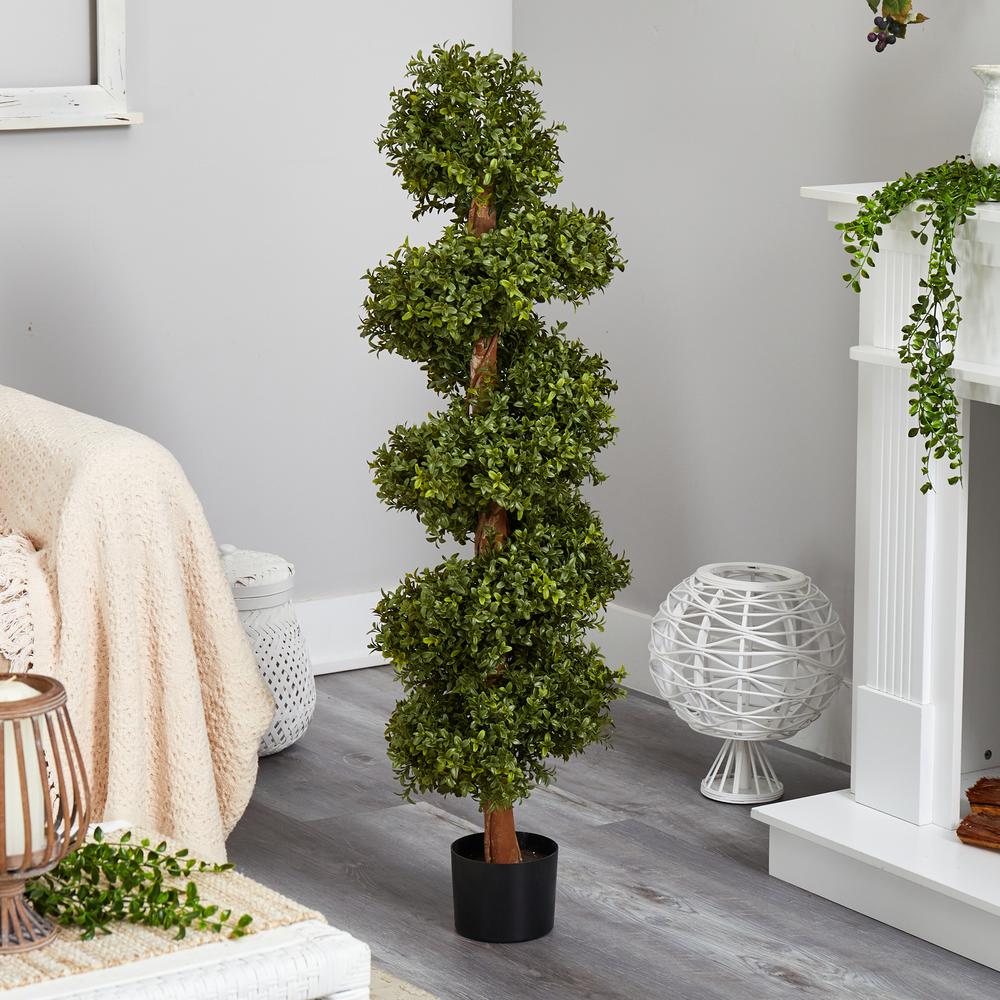 46in. Boxwood Spiral Topiary Artificial Tree