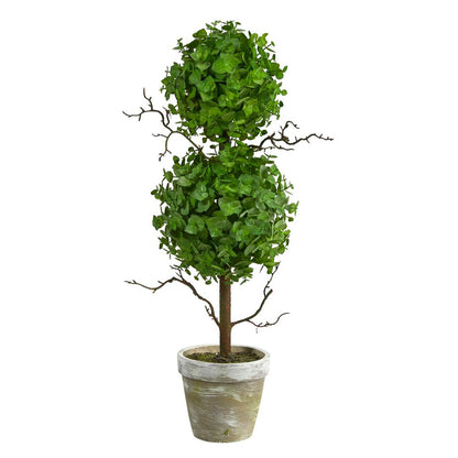 2ft. Eucalyptus Double Ball Topiary Artificial Tree