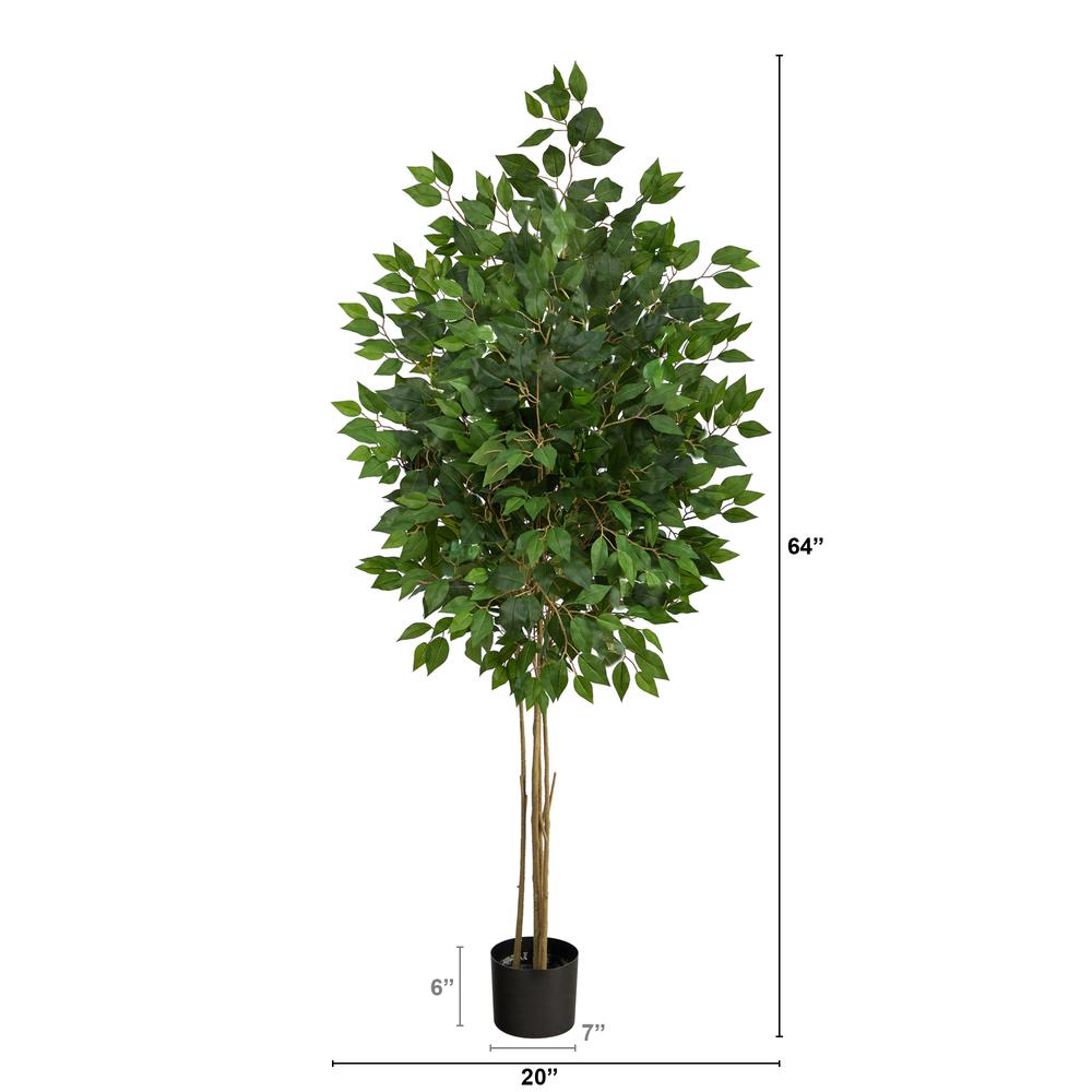 64in. Ficus Artificial Tree UV Resistant (Indoor/Outdoor)