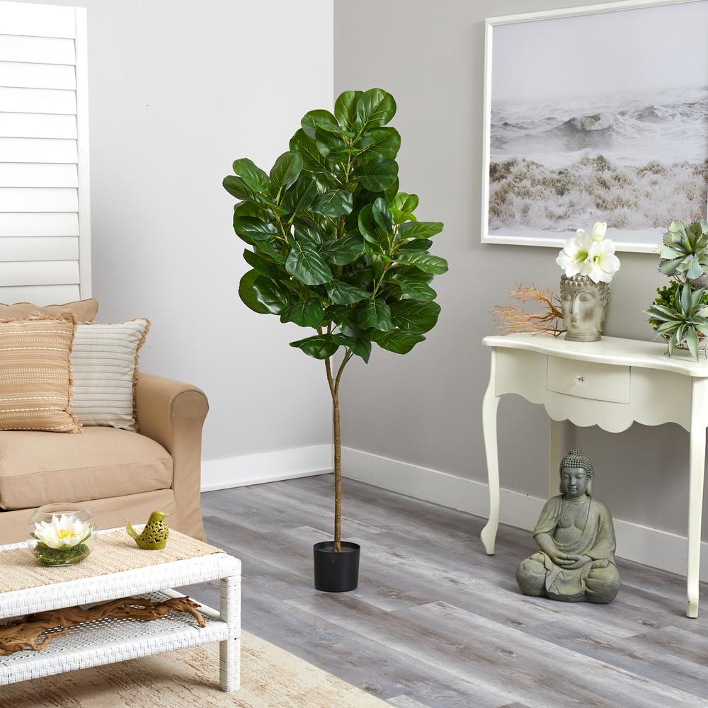6ft. Fiddle Leaf Fig Artificial Tree, Green