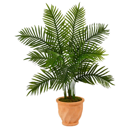 45in. Areca Palm Artificial Tree in Terracotta Planter (Real Touch)