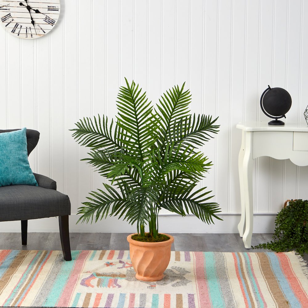 45in. Areca Palm Artificial Tree in Terracotta Planter (Real Touch)