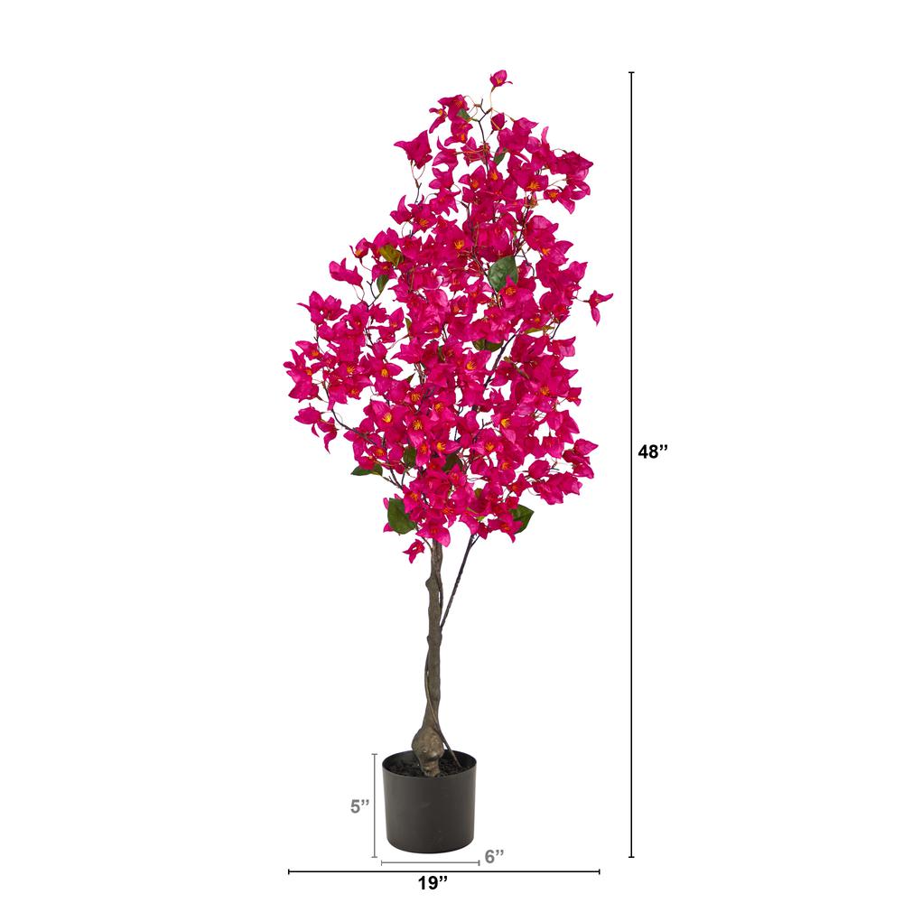 4ft. Bougainvillea Artificial Tree, Pink