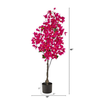 4ft. Bougainvillea Artificial Tree, Pink