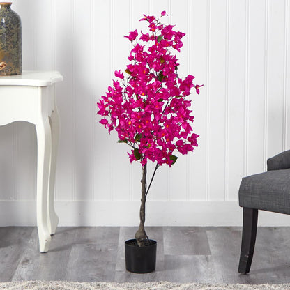4ft. Bougainvillea Artificial Tree, Pink
