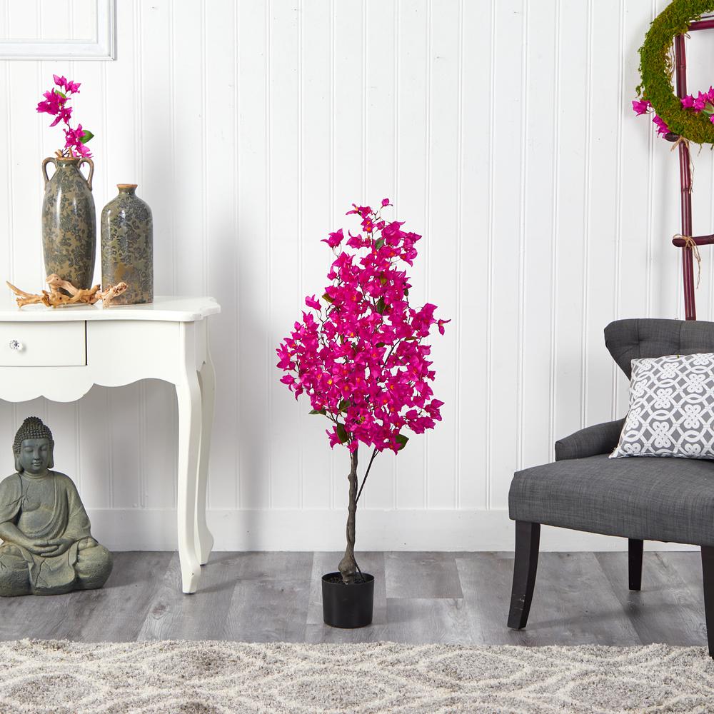 4ft. Bougainvillea Artificial Tree, Pink