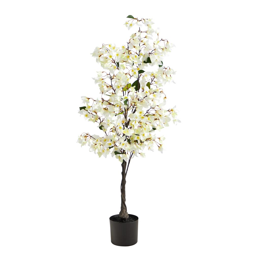 4ft. Bougainvillea Artificial Tree, White