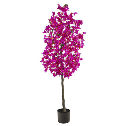 5ft. Bougainvillea Artificial Tree, Purple