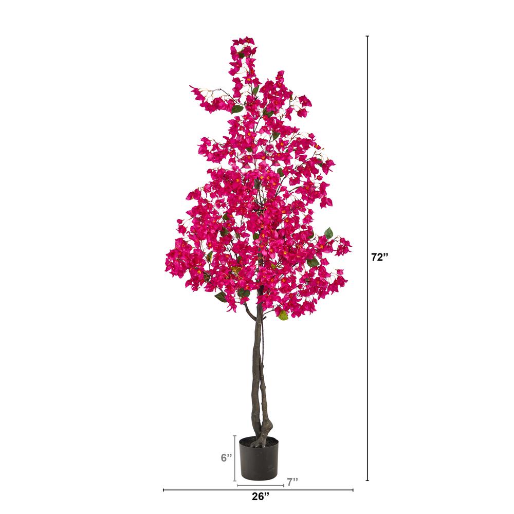 6ft. Bougainvillea Artificial Tree, Pink