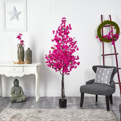 6ft. Bougainvillea Artificial Tree, Pink