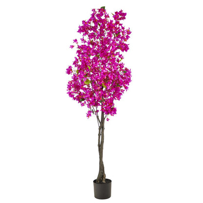 6ft. Bougainvillea Artificial Tree, Purple
