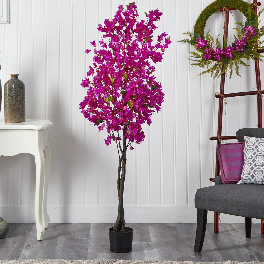 6ft. Bougainvillea Artificial Tree, Purple