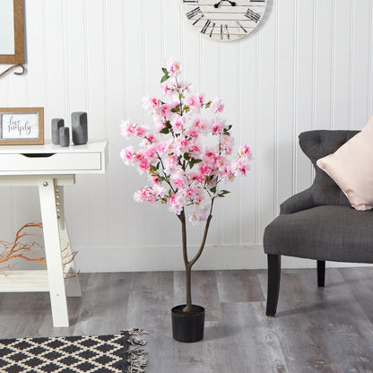 4ft. Cherry Blossom Artificial Tree, Pink