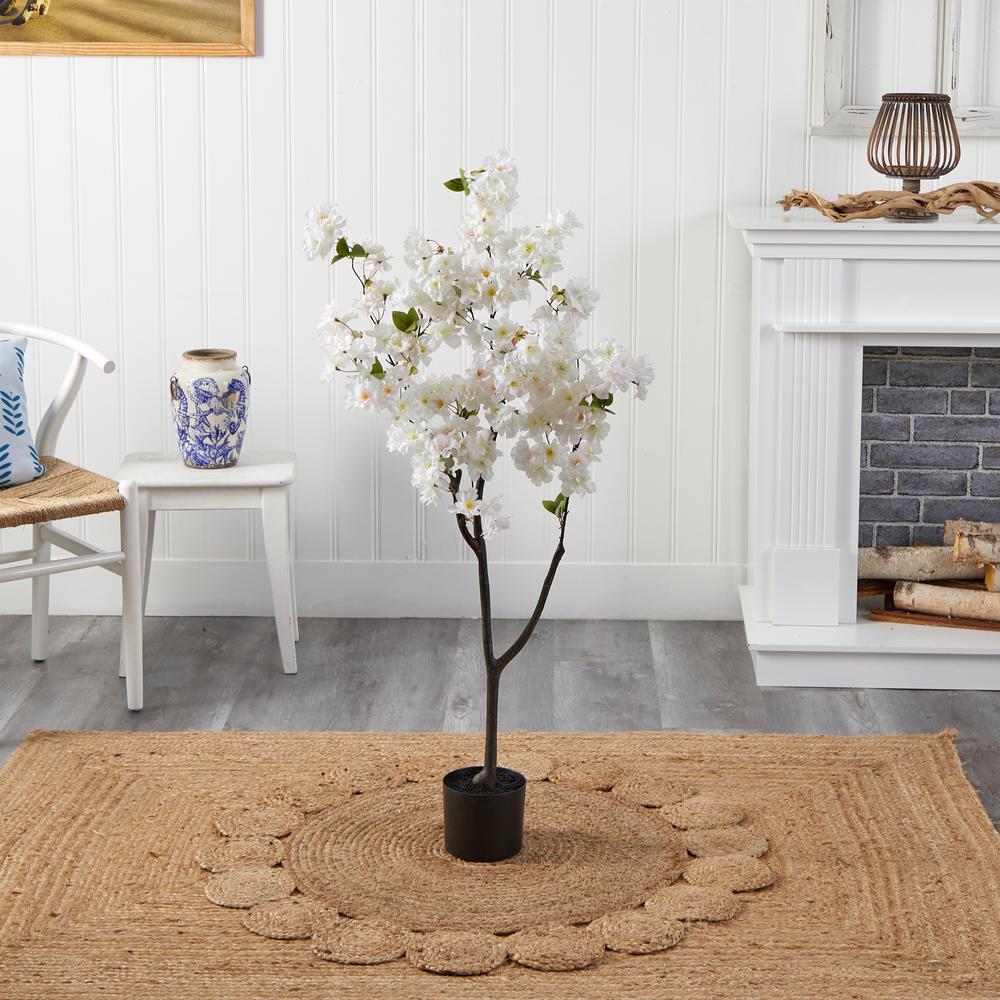 4ft. Cherry Blossom Artificial Tree, White