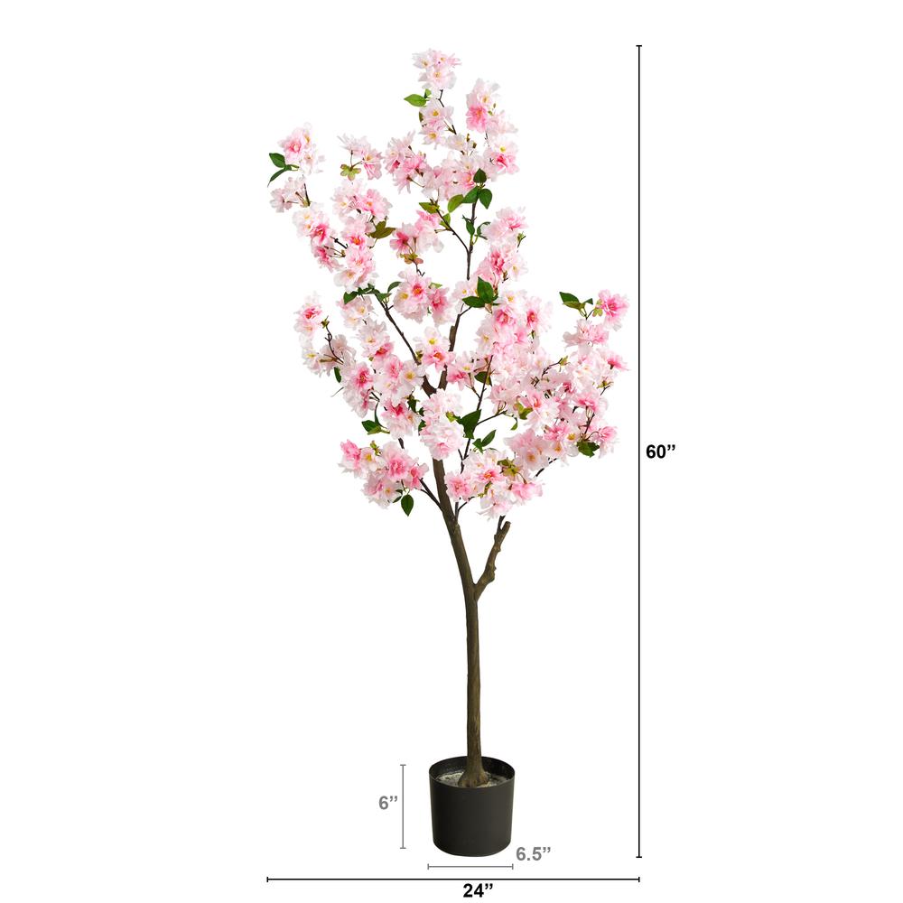 5ft. Cherry Blossom Artificial Tree, Pink