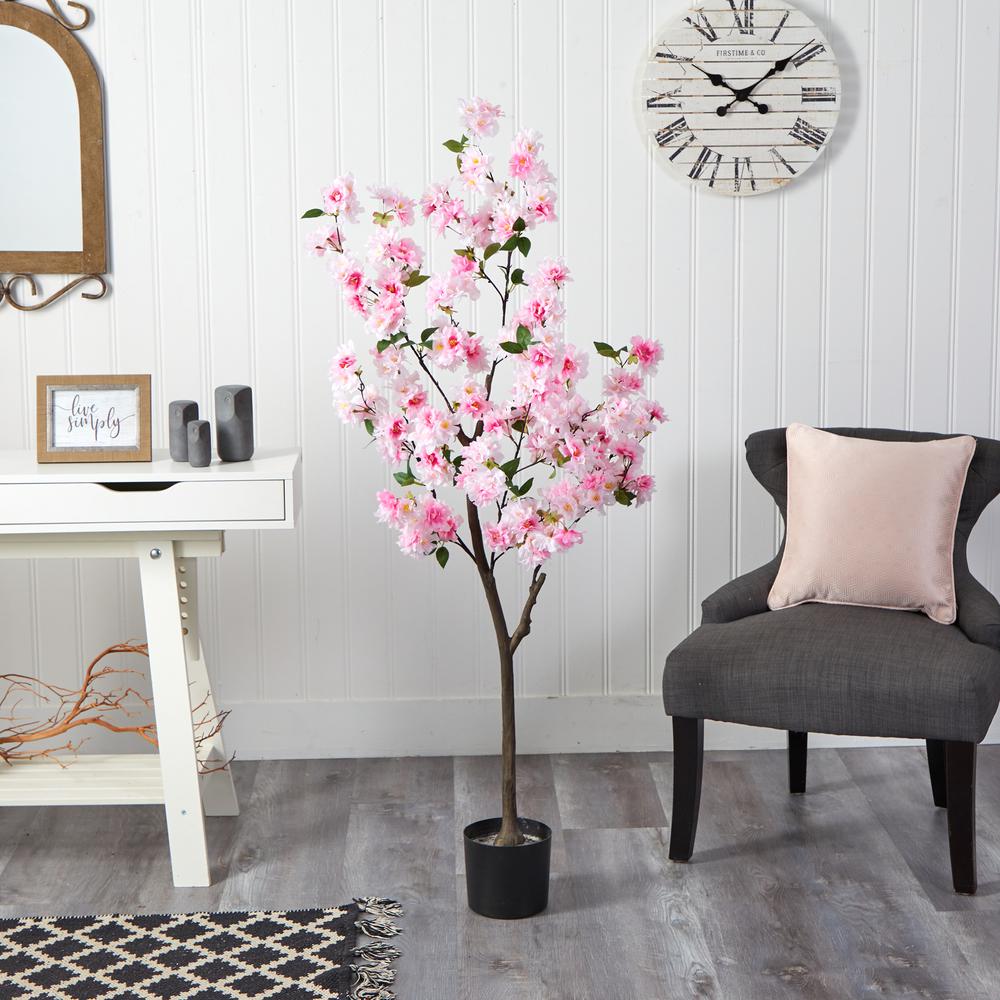 5ft. Cherry Blossom Artificial Tree, Pink