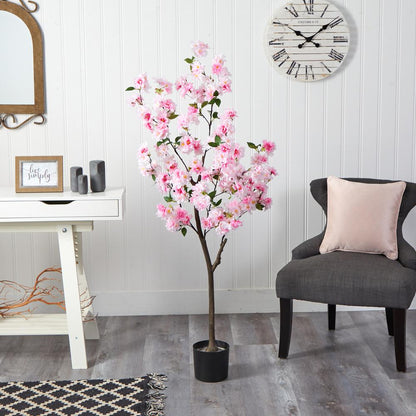 5ft. Cherry Blossom Artificial Tree, Pink