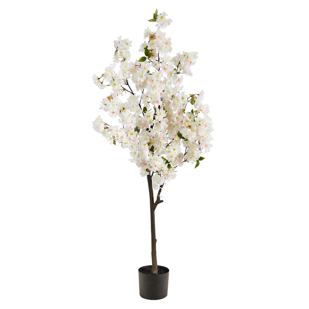 5ft. Cherry Blossom Artificial Tree, White