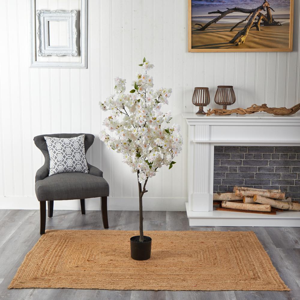 5ft. Cherry Blossom Artificial Tree, White