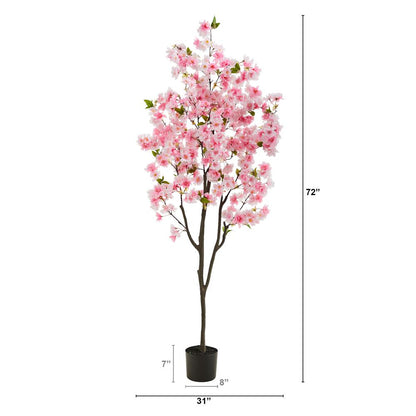 6ft. Cherry Blossom Artificial Tree, Pink