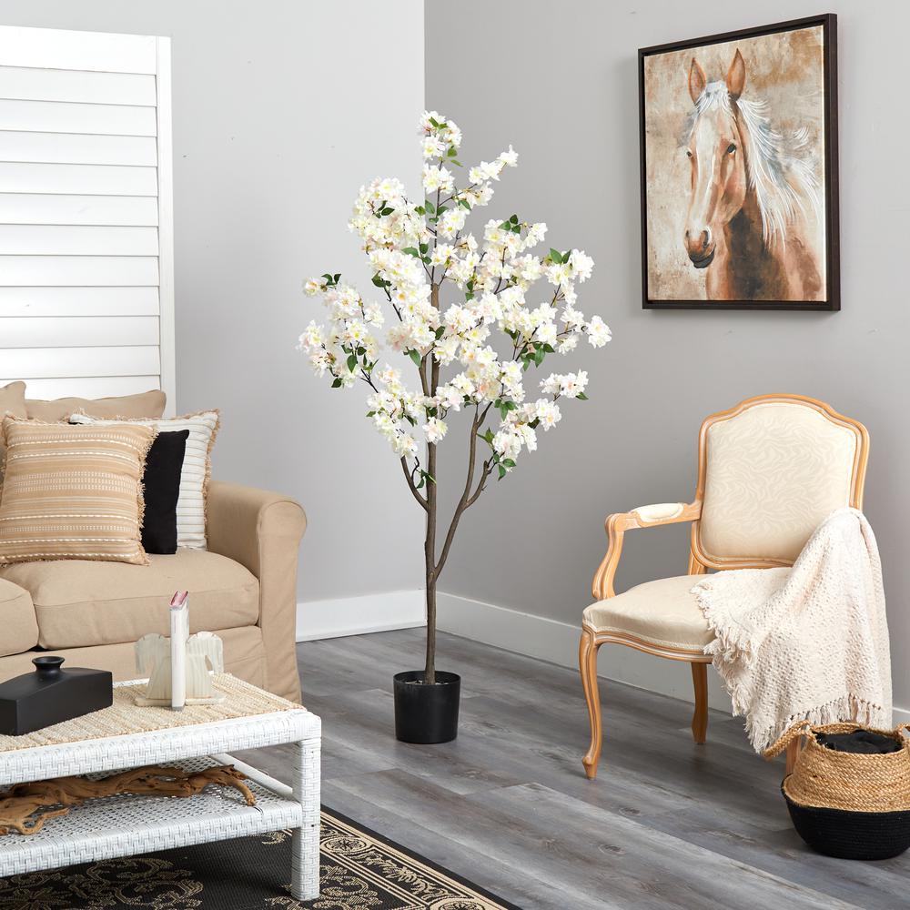 6ft. Cherry Blossom Artificial Tree, White
