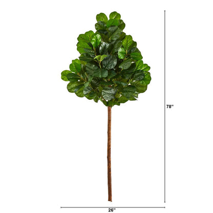 6.5ft. Artificial Fiddle Leaf Tree (No Pot)