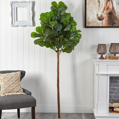 6.5ft. Artificial Fiddle Leaf Tree (No Pot)