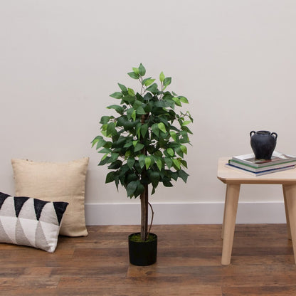 3ft. Artificial Double Trunk Ficus Tree