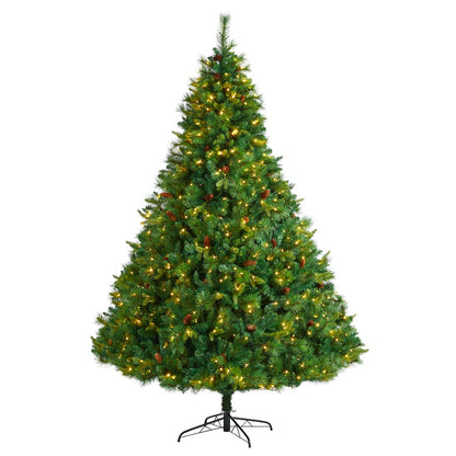 8ft. West Virginia Mixed Pine Christmas Tree with 700 Clear LED Lights
