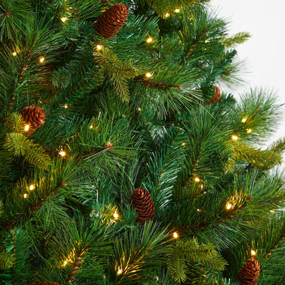8ft. West Virginia Mixed Pine Christmas Tree with 700 Clear LED Lights