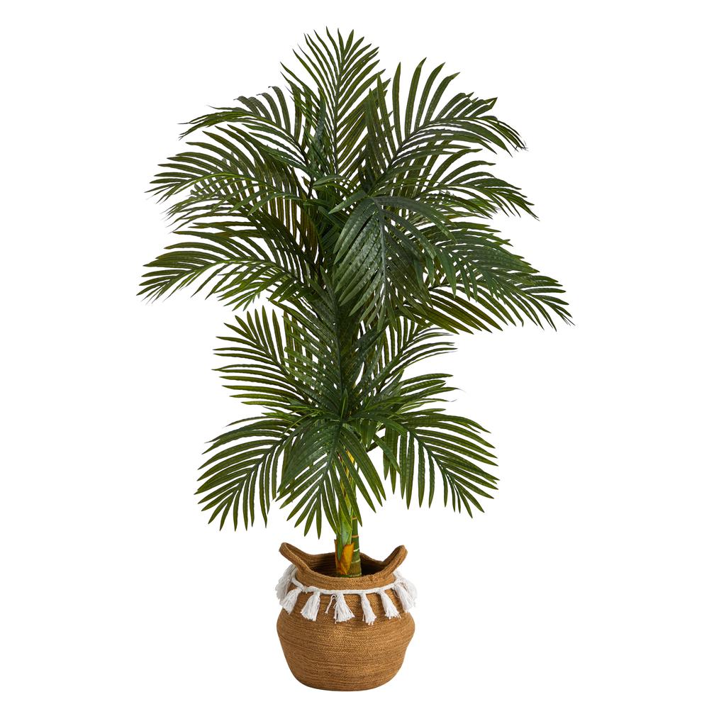5ft. Artificial Double Stalk Golden Cane Palm Tree