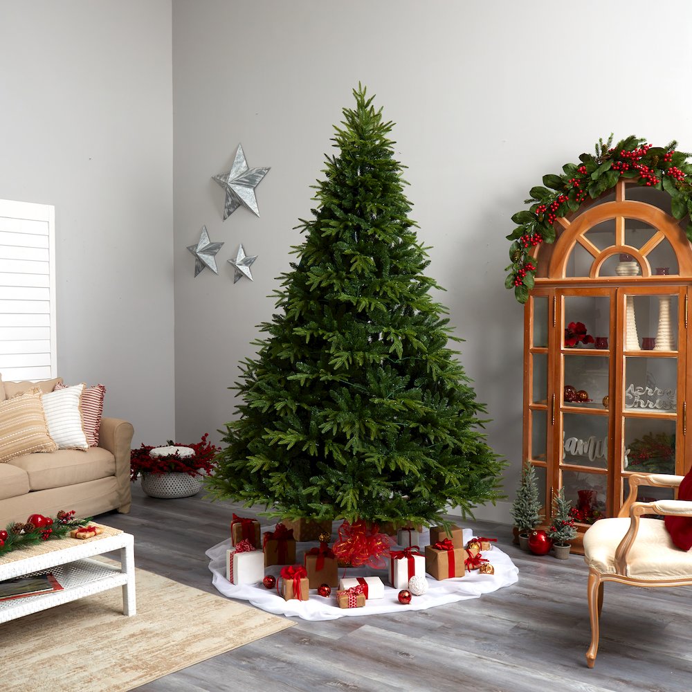 9ft. Colorado Mountain Fir Artificial Christmas Tree with 900 Multi LED Lights