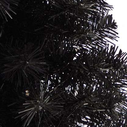 2ft. Black Artificial Christmas Tree with 35 LED Lights and 72 Bendable Branches