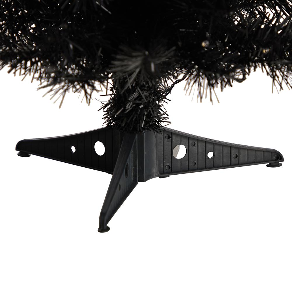 2ft. Black Artificial Christmas Tree with 35 LED Lights and 72 Bendable Branches
