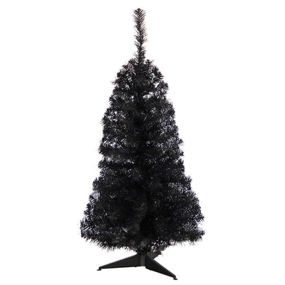 3ft. Black Artificial Christmas Tree with 50 LED Lights and 118 Bendable Branches