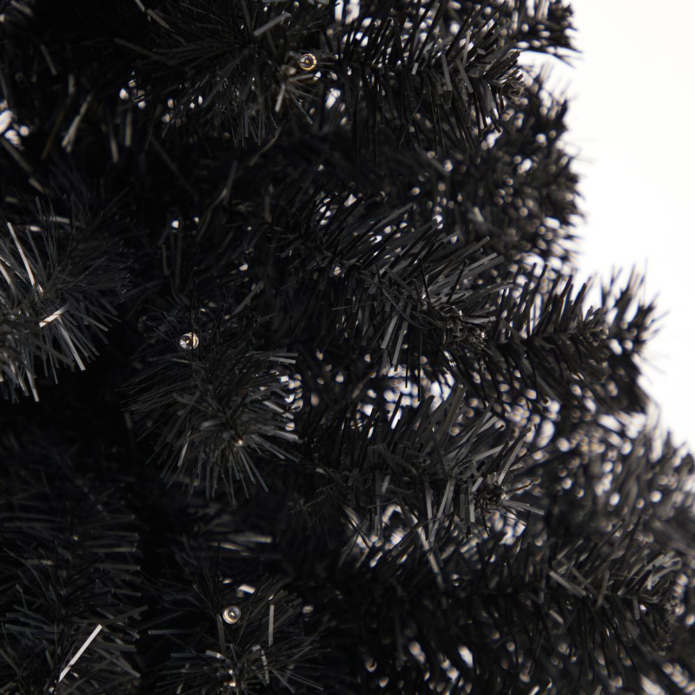 3ft. Black Artificial Christmas Tree with 50 LED Lights and 118 Bendable Branches