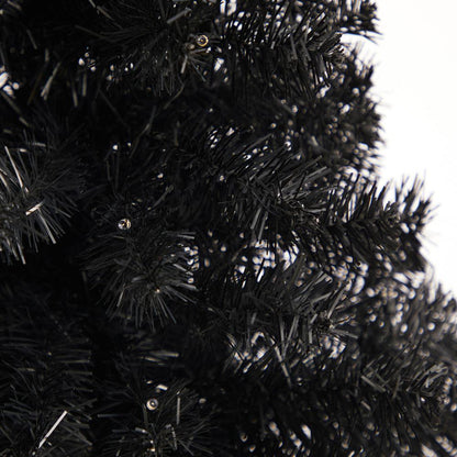 3ft. Black Artificial Christmas Tree with 50 LED Lights and 118 Bendable Branches