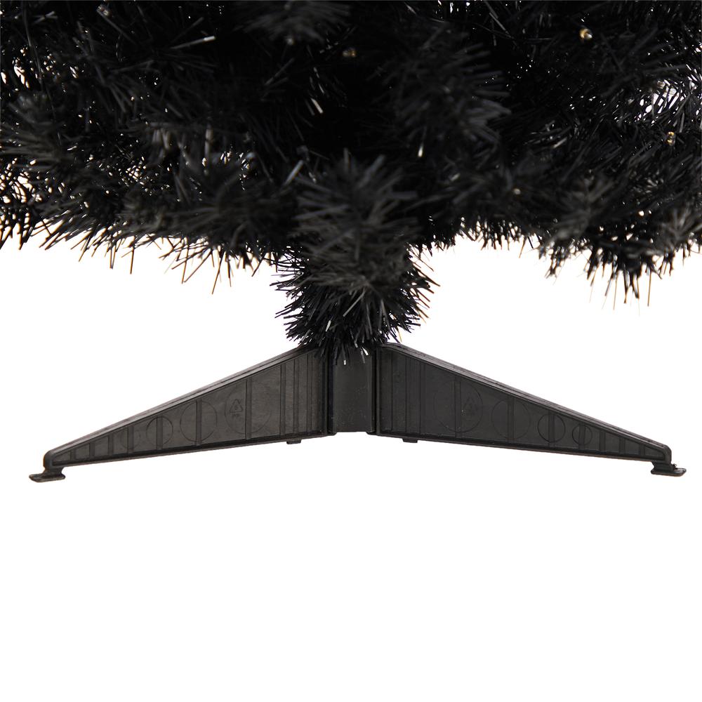 3ft. Black Artificial Christmas Tree with 50 LED Lights and 118 Bendable Branches