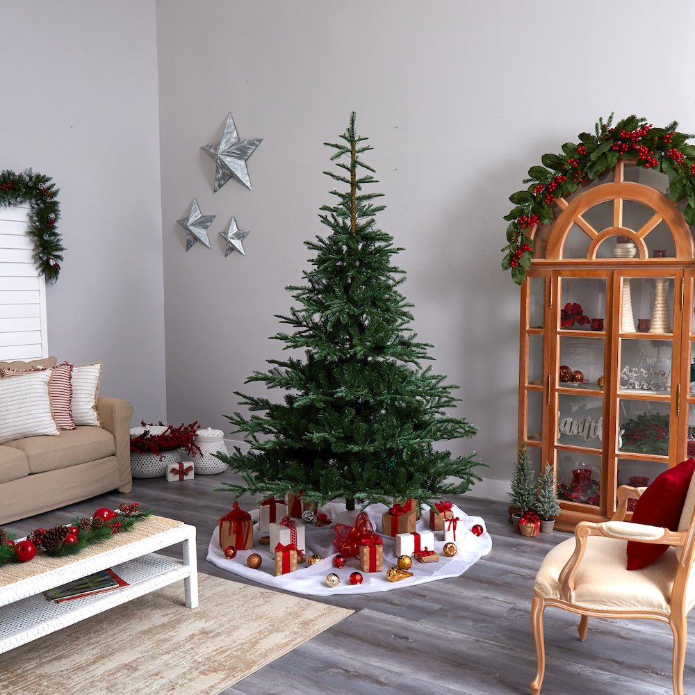 8ft. Layered Washington Spruce Artificial Christmas Tree with 650 Clear Lights