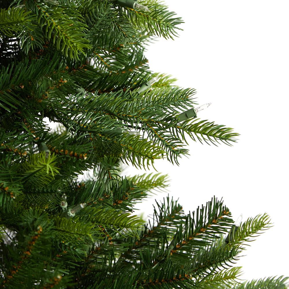 6ft. North Carolina Spruce Artificial Christmas Tree with 350 Clear Lights and 631 Bendable Branches