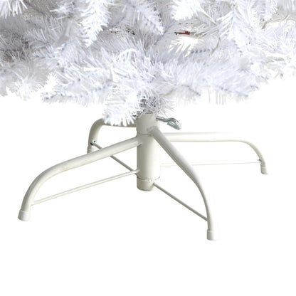 4ft. Slim White Artificial Christmas Tree with 100 Warm White LED Lights and 293 Bendable Branches