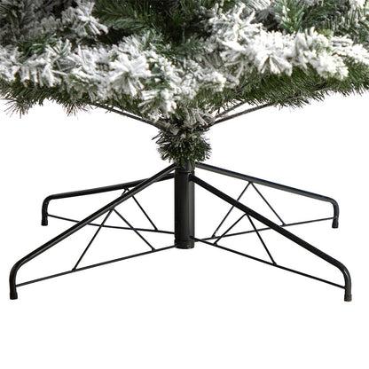 9ft. Flocked Vermont Mixed Pine Artificial Christmas Tree with 650 LED Lights