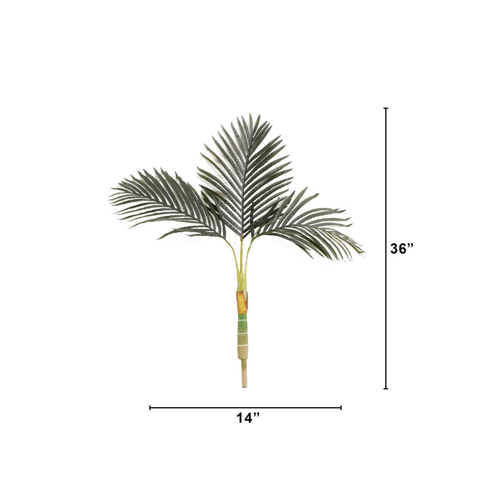 3ft. Artificial Golden Cane Palm Tree (No Pot)